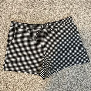 Cabi Bombshell Black and White Checkered Women's Shorts XL